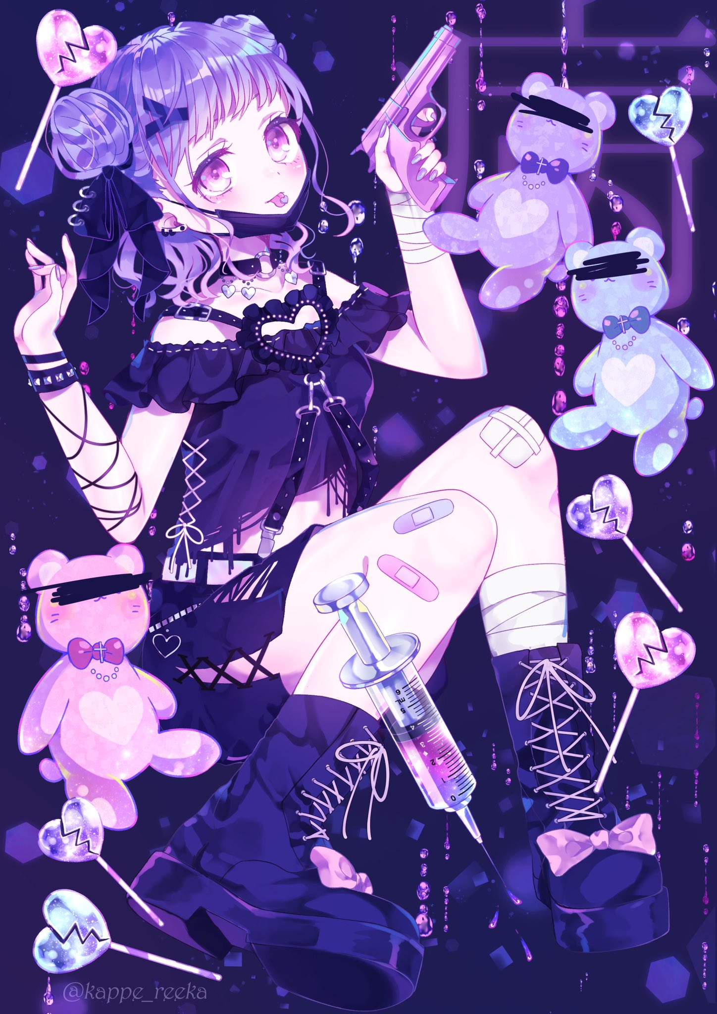 れーかるる ゆめかわいい女 病みかわいい女 どっちが好き 創作 オリジナル 誰かの推し作家になりたい 私の絵柄が性癖に刺さる人に届いてほしい