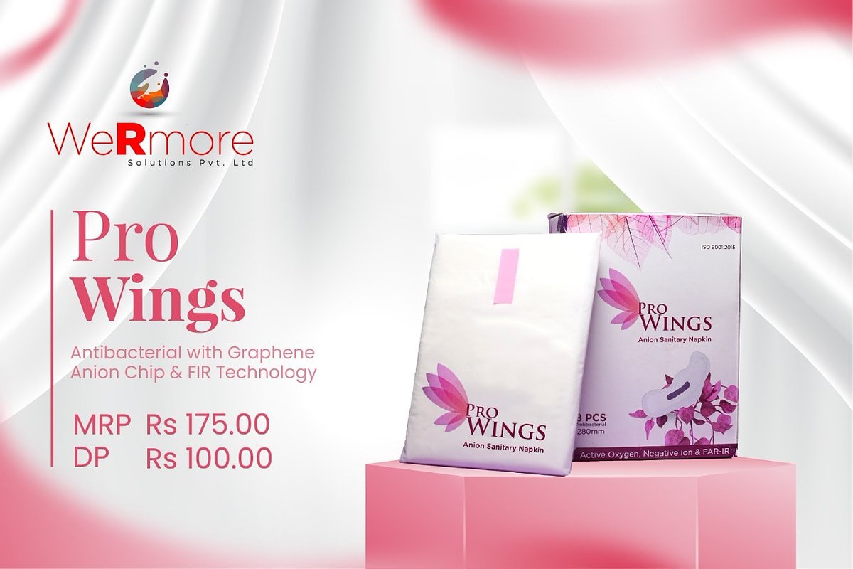 wrmsolution's tweet image. #wermore #prowing #sell #earn #use #hygiene #biodegradable #cotton #sanitarypads #graphene #anion #technology #anticancer #antibacterial