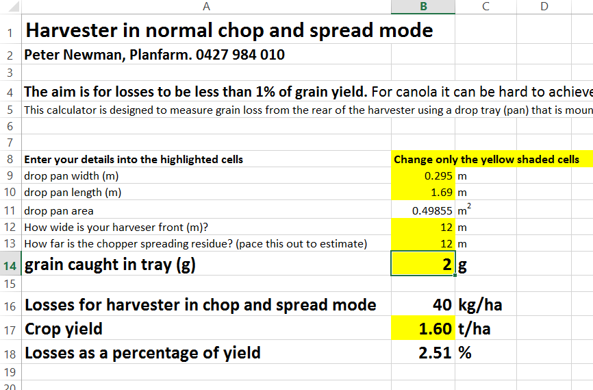harvestloss's tweet image. I have just created a new harvest loss calculator - download here grdc.com.au/resources-and-… The only calculator designed to work with all of the Harvest Weed Seed Control tools. The colour hyperlinks won't work on your phone - use tabs at the bottom @theGRDC