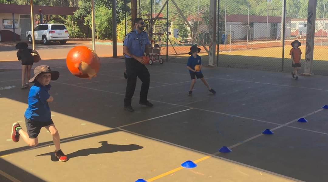 Bit of dodgeball action at Panna ps