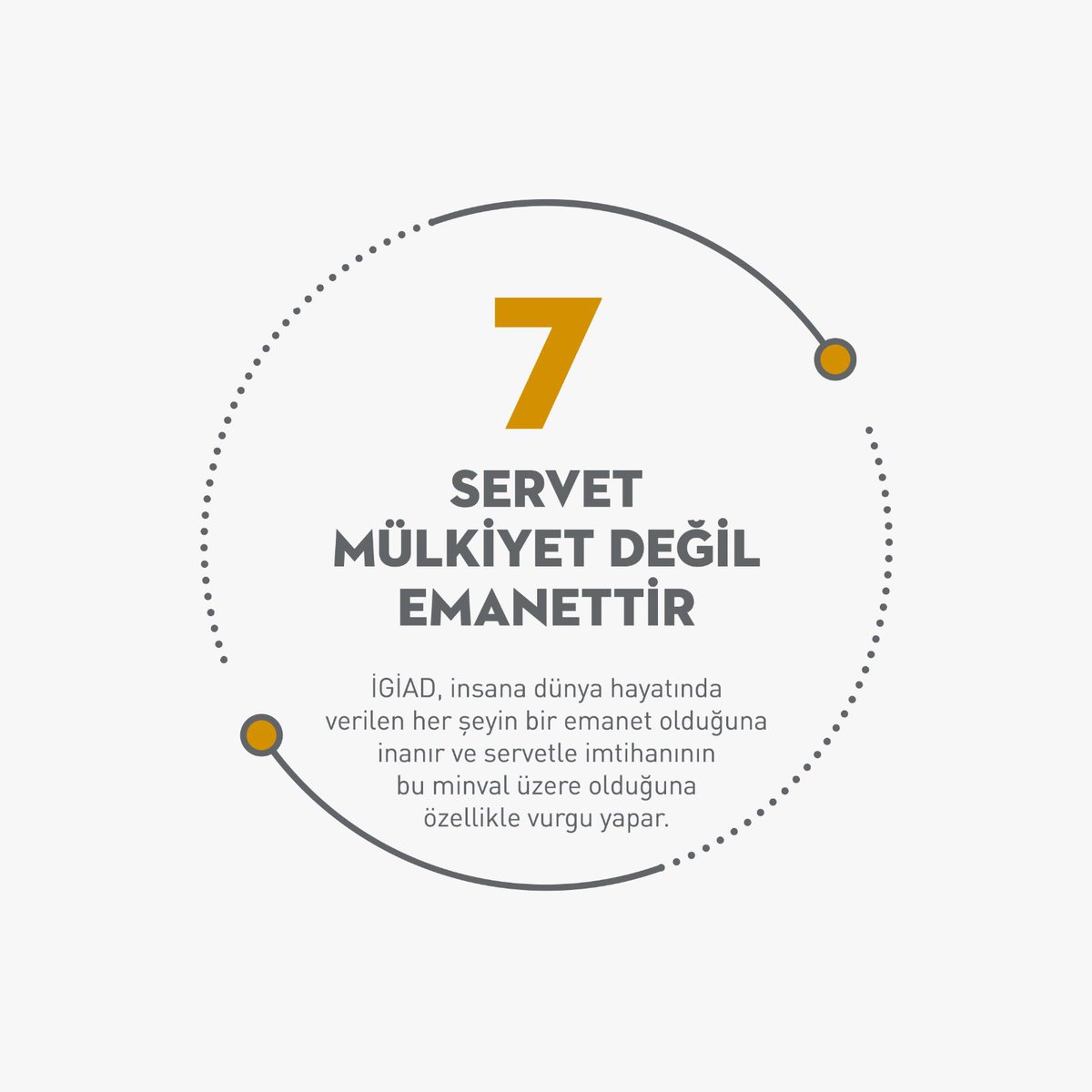 “ONİLKE” 7- SERVET MÜLKİYET DEĞİL EMANETTİR. #gencigiad #igiad #adalet #girişimcilik  #onceahlak #isahlakı #onilke #bereket