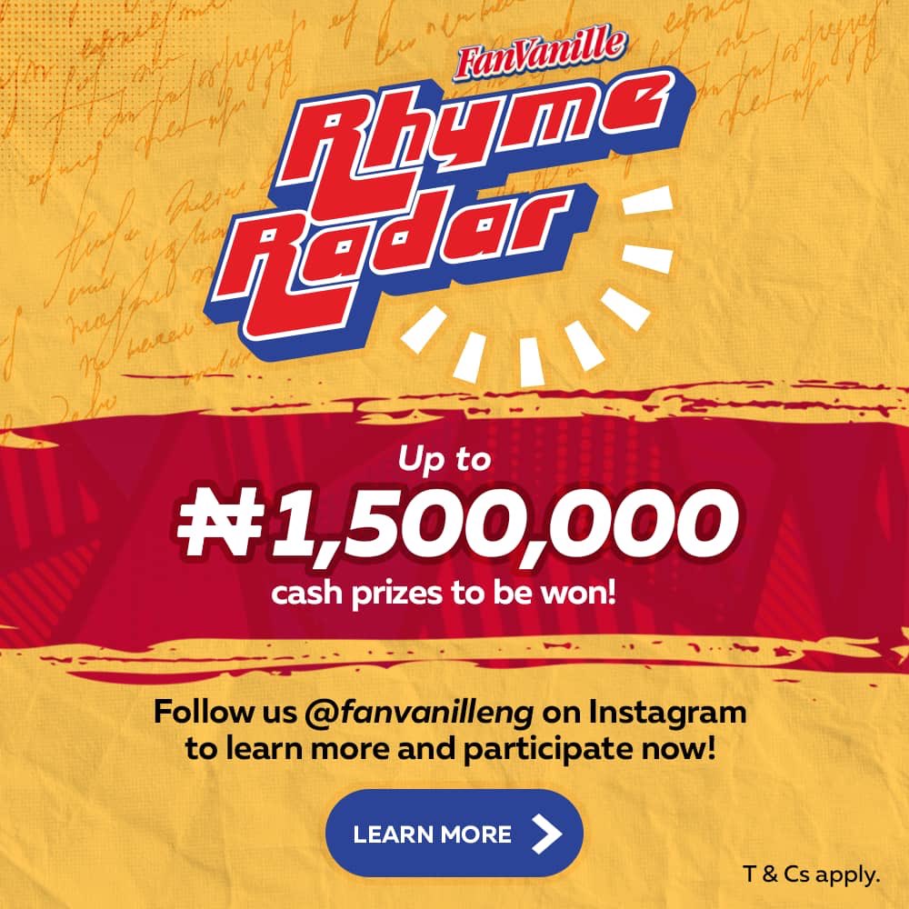 TaymiB's tweet photo. Got Bars?!
You too can win N1,000,000 this December, and enter 2020 in style, in the @FanVanilleng #FanVanilleRhymeRadar competition. The rules are easy and simple. Check the video here for more
https://t.co/c2lHoHhdYp
#extratasty #extracreamy #fanvanille #fanmilknigeria https://t.co/BRLwywauO8