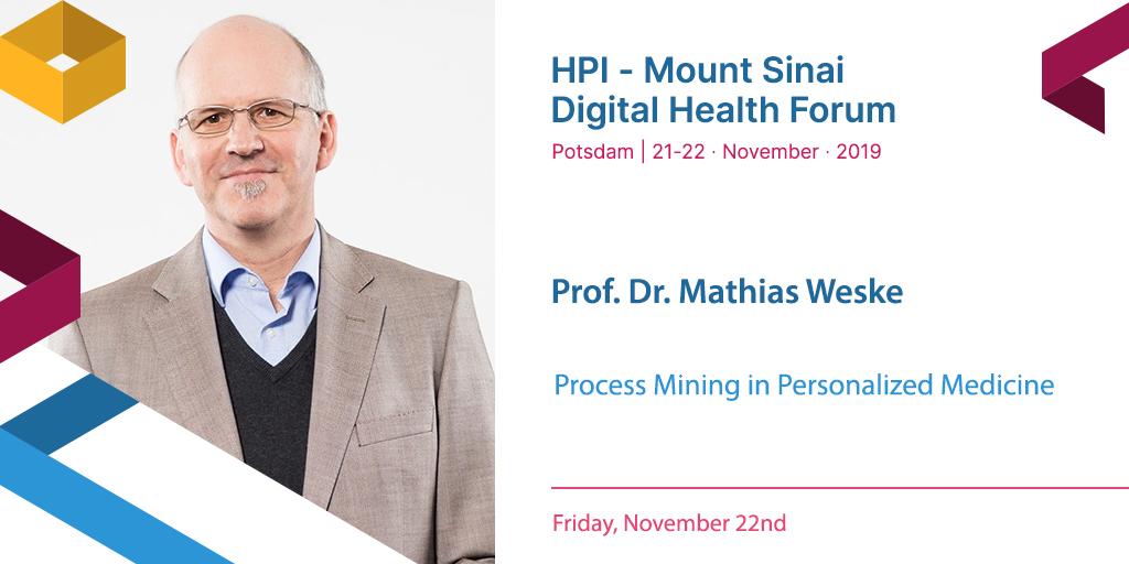 HPI_DE's tweet photo. Thanks for an interesting talk about #ProcessMining in Personalized #Medicine by Prof. @mathias_weske, head of the chair Business Process Technology at HPI.
#PrecisionMedicine #HPI_Health #DigitalHealth https://t.co/shQpMU4mfA