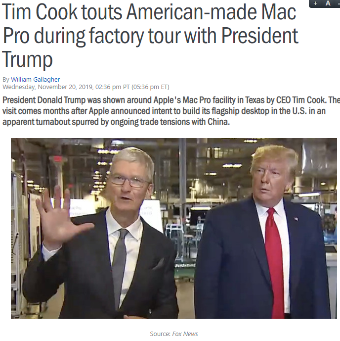 iphone_bible's tweet photo. Appleティム・クックがトランプ大統領を工場に招待！
https://t.co/jwcM1UOvUP
#Apple #ティム・クック #トランプ大統領 
#iPhone #スマホ #携帯 #ケータイ #iPhone11 #iphoneアプリ #iPhone11Pro #iPhone11ProMax #iPhoneX #iPad https://t.co/axnLM4WFlH