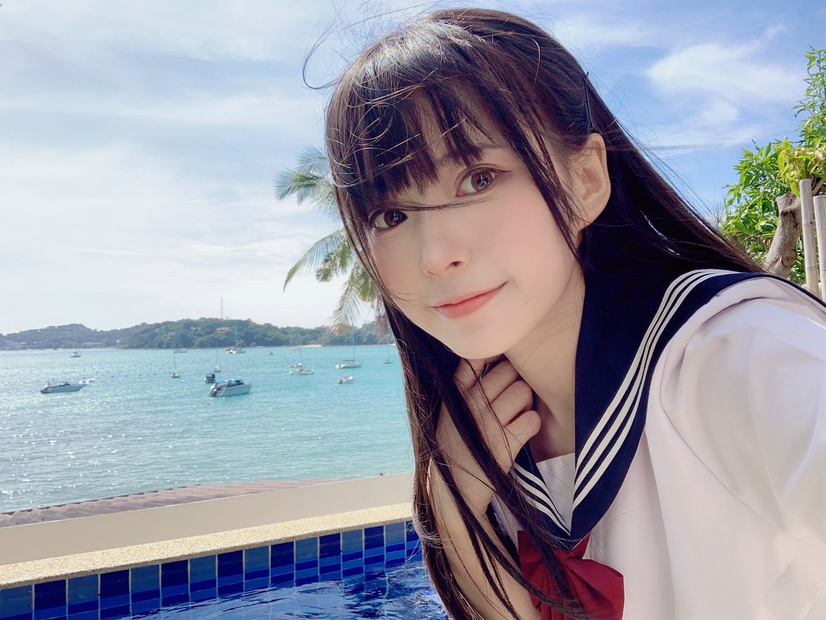 肃雨در توییتر 夏天 大海 我们 Jk制服 制服 女子高生 水手服 制服ディズニー
