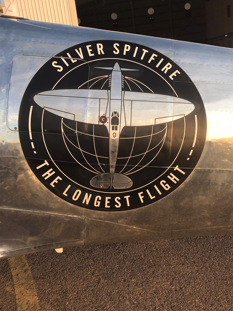 UKinJordan's tweet image. Welcome to #Jordan. Thanks for sharing your amazing #LongestFlight  with us and showing that #EngineeringIsGREAT. #SilverSpitfire