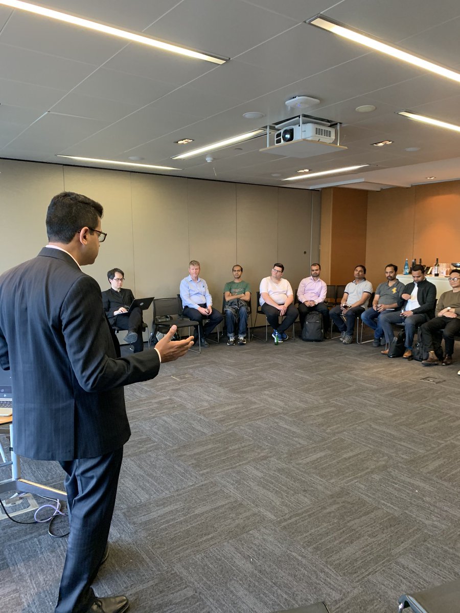 Dhananjaya_N's tweet photo. .@ISC2_MelbChap ‘s last Chapter Meeting for 2019 focusing on #DevSecOps and #Agile 

Sincere #thanks to the #cybersecurity community for making us the largest @ISC2 #OfficialChapter in #Australia 

#cybersecurity #infosec https://t.co/cMxiEStNBp