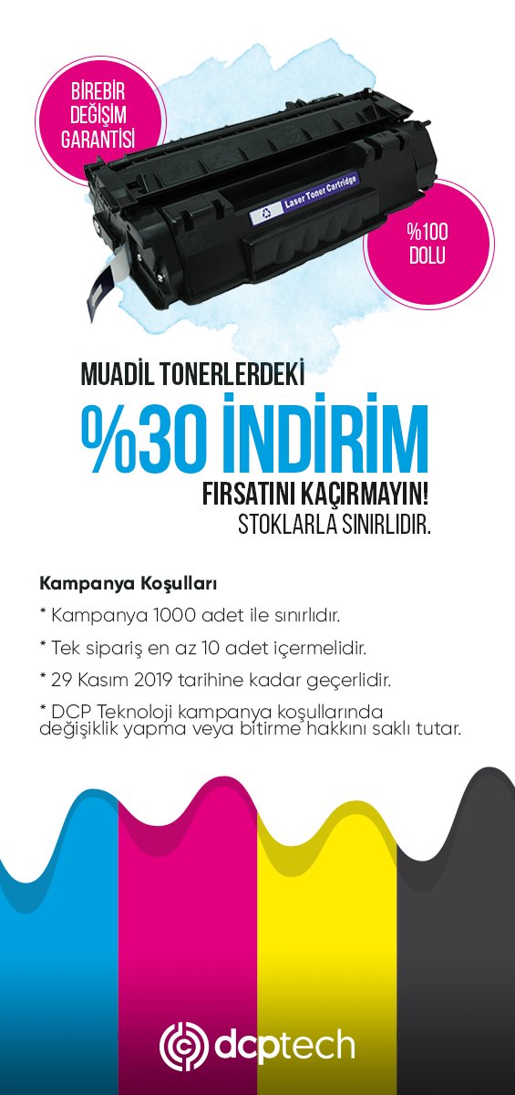 Muadil Tonerler %30 İndirimli

#satinalma #bilgiislem #it #bt #tedarikzinciri