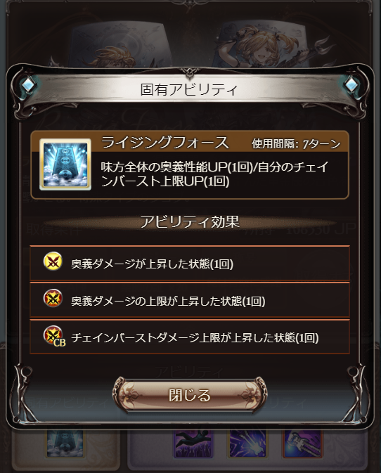 ライジング フォース アビリティ