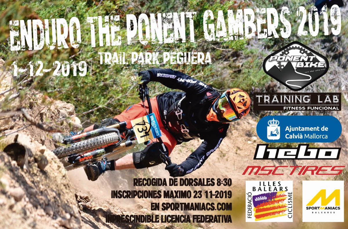 Dos eventos destacados este fin de semana en #Calvià

Cursa Trail Solidaria de la Policía Local Calvià (carrera de montaña)
24 de noviembre a las 9.30 h , #EsCapdellà

Enduro  The Ponent Gambers 2019 Trail park Peguera (bici de montaña)
24 de noviembre a partir de las 8.30 h
