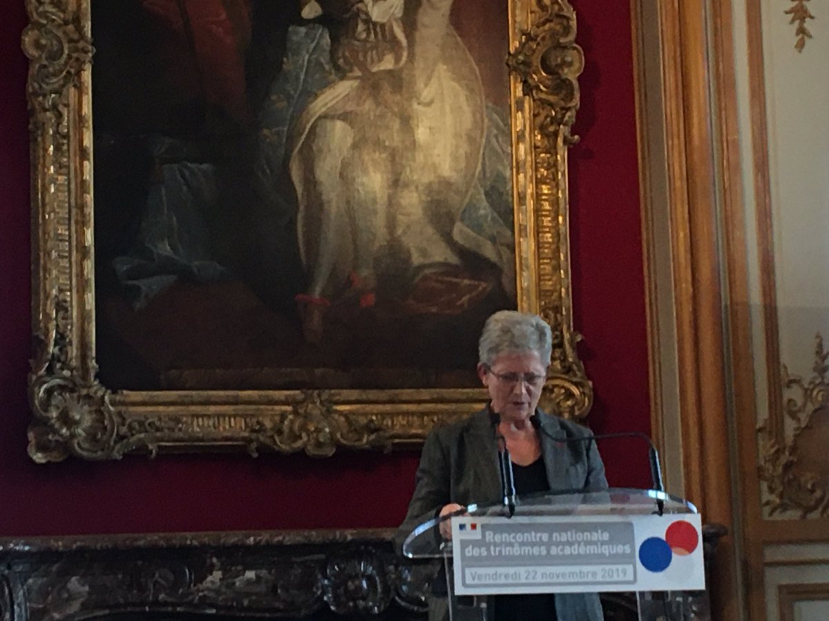 Journée annuelle des Trinômes académiques aux Invalides. Madame la secrétaire d’État Geneviève Darieussecq