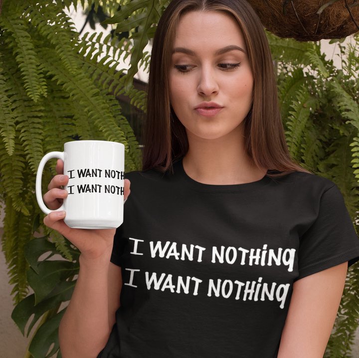 ⭐️LIMITED TIME ONLY! ⭐️

'I Want Nothing' T-Shirt and Mug - when you need to be reminded of your good intentions with a note written in Sharpie. This is the final word in gifts for your fav political relative.

bit.ly/2XAJUjO

#IWantNothing ✅
#gift 🎁
#christmasgifts 🎄