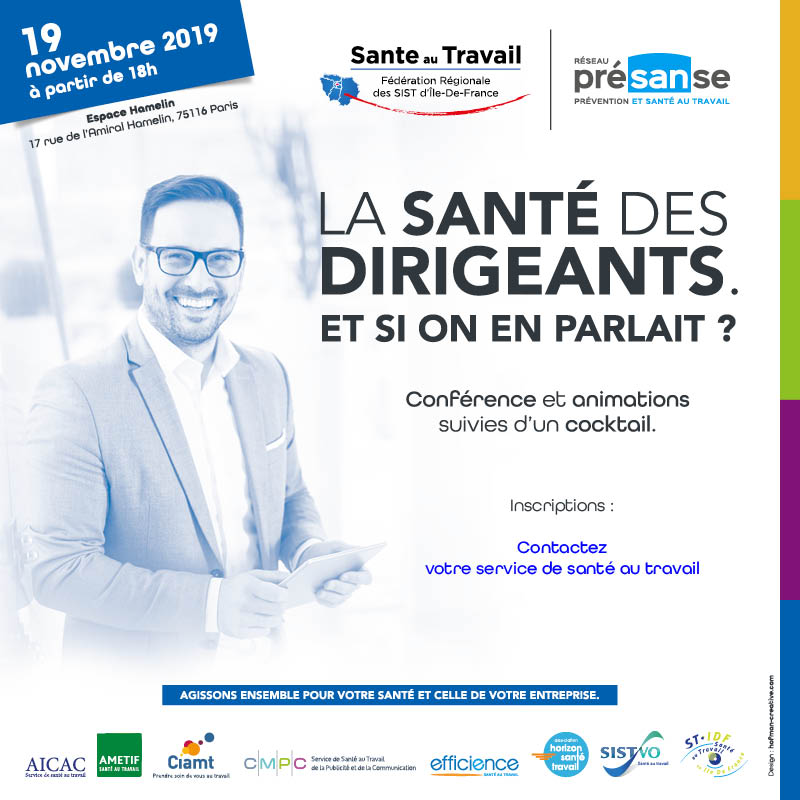 👏Plus de 120 participants pour évoquer la santé des dirigeants ! Un grand merci aux conférenciers Erwan Deveze et Olivier Torres <a href="/Amarok_Obs/">Observatoire Amarok</a>  et aux services organisateurs de la conférence 🙏🙏 #santéautravail #santédesdirigeants
📄Consultez le support bit.ly/2OMZ69J