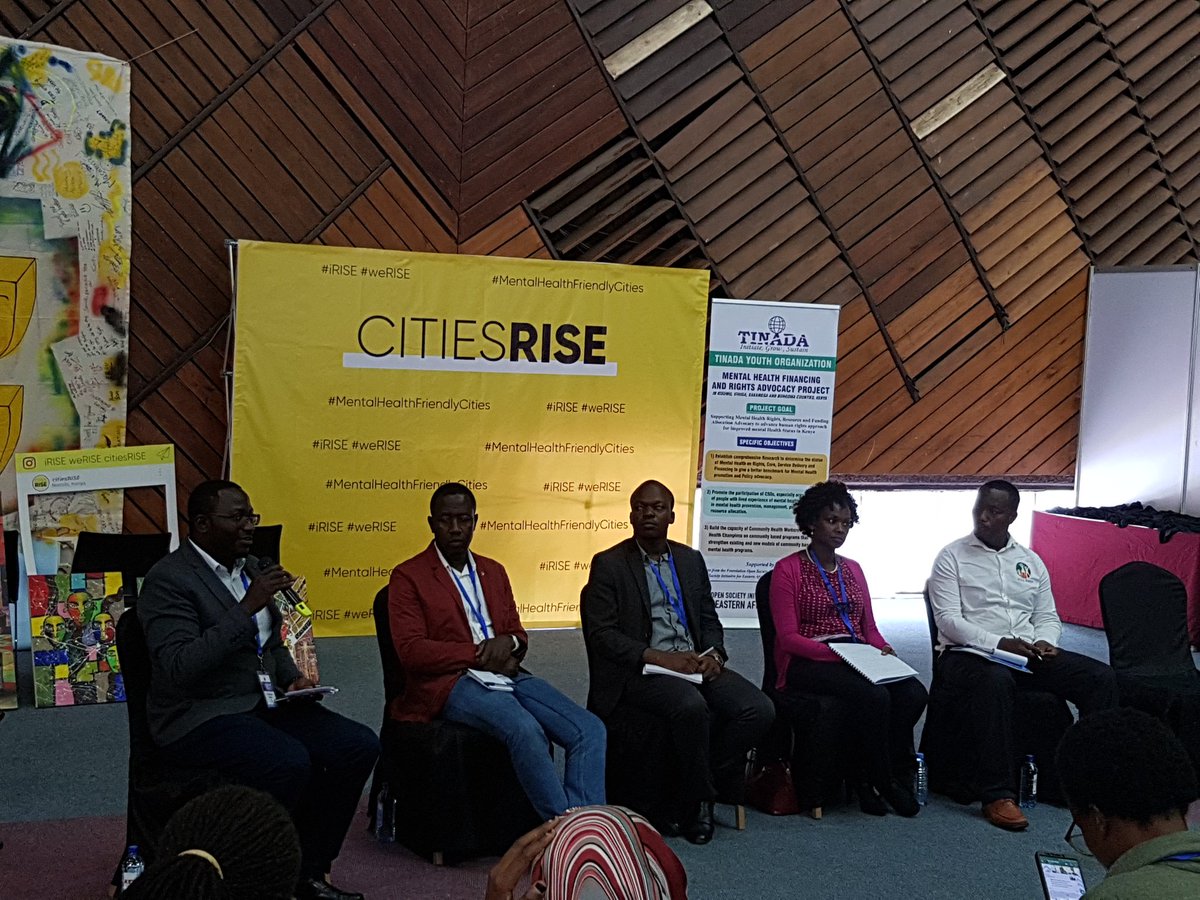 DAY 2 of #MentalHealthConfKe
DISCUSSION: Mental Health Advocacy as a Public Health Agenda
Moderator: Dr. Chitayi Murabula (@Dr_chitayi)
Panelists:
Sen. Sylvia Kasanga (@SylviaKasanga)
Bright Shitemi (@360Mental)
Thaddaeus Olum @ZwaraArts
Iregi Mwenja (PDO)
@citiesRISE