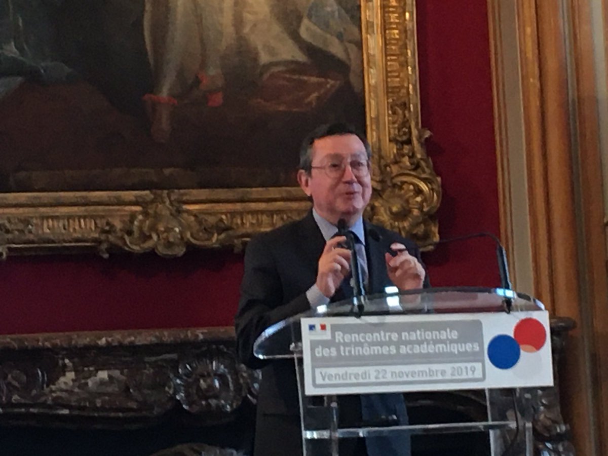 Journée nationale des Trinômes aux Invalides. Le président de l’Union Mario Faure.