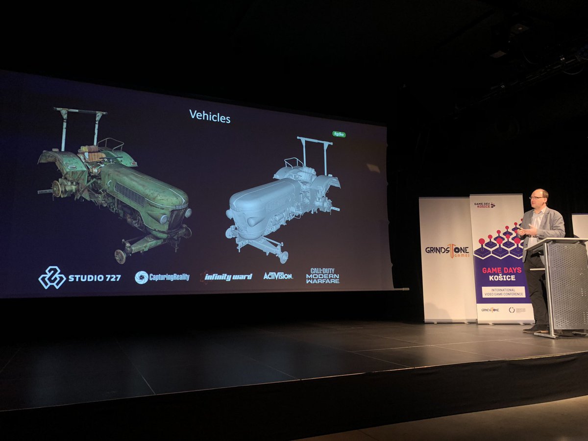 Wow. Awesome work <a href="/Studio_727/">Studio727</a> on creating many of the art assets in the new <a href="/CallofDuty/">Call of Duty</a> Modern Warefare! Just the first amazing game dev studio at #kosicegamedays 2019 🇸🇰
