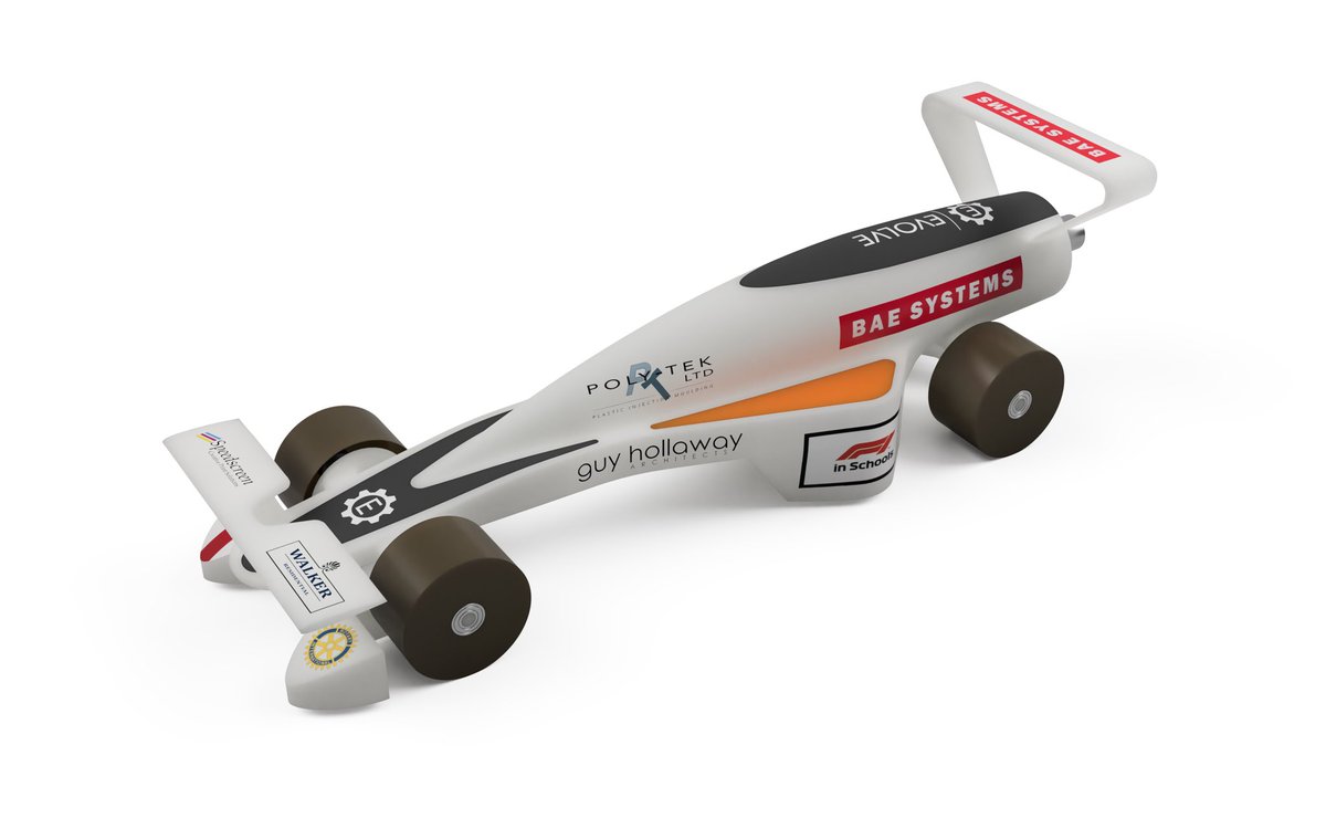 evolve_GB's tweet image. Here is our car for the 2019 F1 in Schools World Finals, Abu Dhabi #f1swf19 #f1inschools #yaswecan