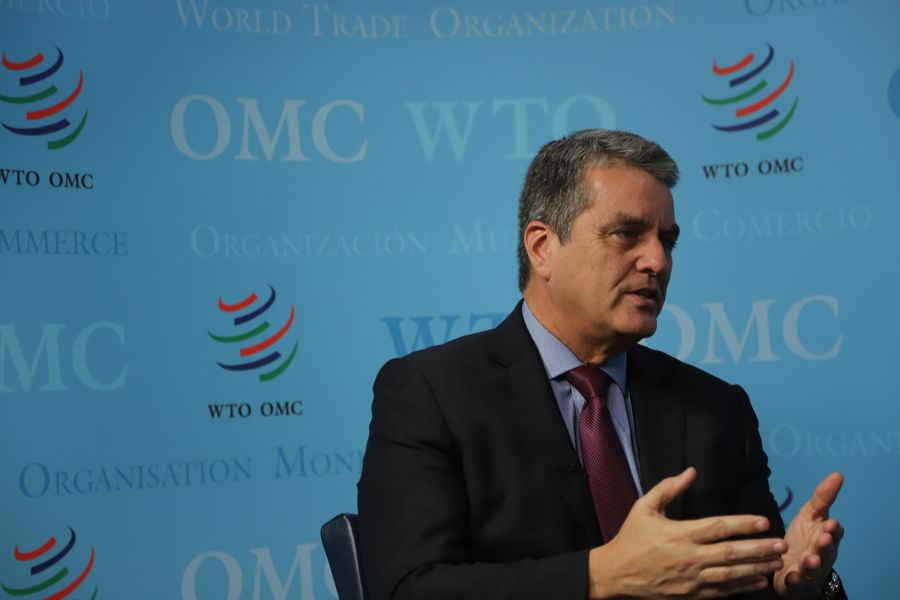 "The more we can do to help diminish the trade tensions, the more we can do to reduce the level of uncertainties in the world, the better it will be for the global economy and for everybody else," says Roberto Azevedo, director-general of the WTO http://xhne.ws/5sJUI