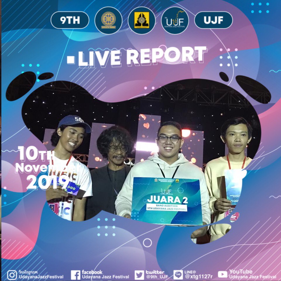 [Live Report Band Winner Audition 2]

Congratulation to the "KALISPERA" for being 2nd place in Udayana Jazz Festivals Band Audition! 
You guys are so lit!