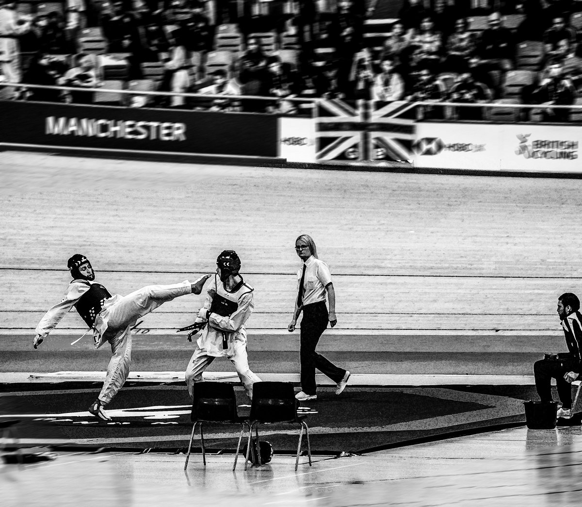 #TaekwondoNationals2019 #Manchester #kicking #photography #blackandwhitephotography