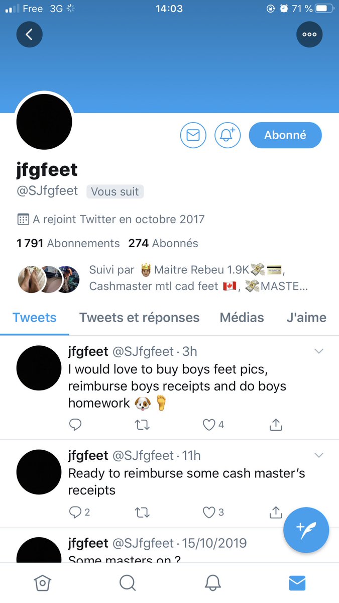 masterDmf's tweet photo. @SJfgfeet une fois de plus Fantasme, mais ne raque pas, fait attendre pour au final rien. De plus il rΓ©clame sur Twitter pour rien. A Γ©viter. A partager ! #findom #fakeslave https://t.co/ngHVf6tT4b