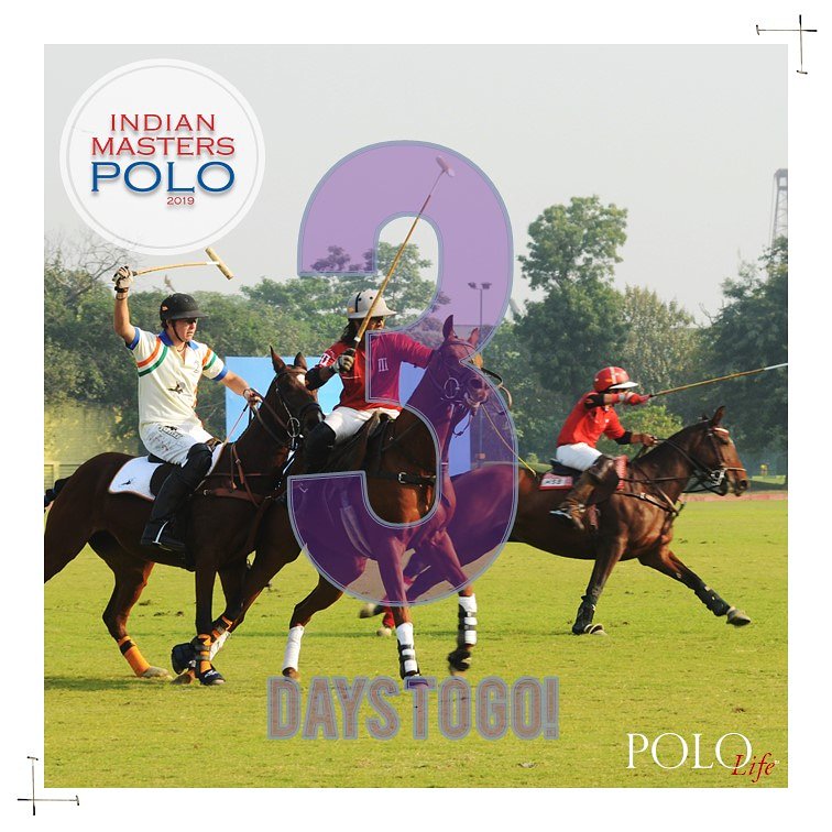 #3DaysToGo for The #IndianMastersPolo! 
With #GreatTeams & #LegendaryPlayers set to take the #Stage. Join us for some thrilling #PoloAction! 
#PoloLife #PoloLifeIndia #Sport #DelhiPoloSeason #HighGoal #Teams #Players #IndianMasters #JaipurPoloGround #Delhi #FollowTheGame #Polo