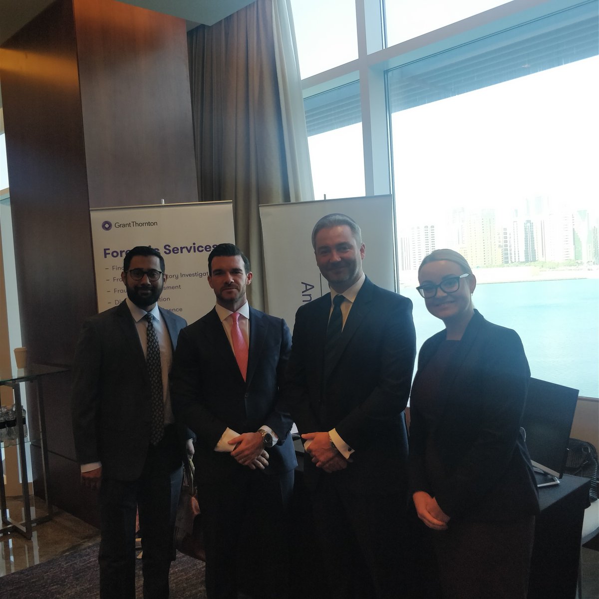 Insightful and engaging 1st day at #ACAMSMENA Rosewood Hotel #ADGM. #GTUAE proudly exhibiting and networking with #financialcrime and #compliance professionals. Looking forward to tomorrow's sessions. #AbuDhabi