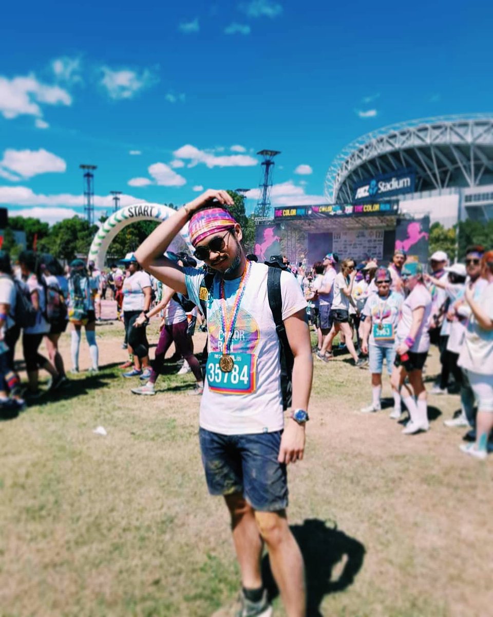trynafindpaul's tweet photo. It was, indeed, the #happiest5K on the planet!! ππ #colorrun2019 #colorrunsydney https://t.co/oOvoGvVV9H