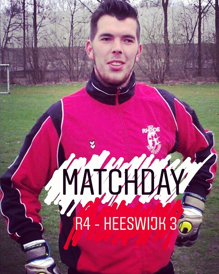 Rhode_4's tweet photo. MATCHDAY! 

⚽️ R4 - Heeswijk 3
🏟 Stadion de Neul 
🕛 12.00uur 
☀️ Strak blauwe hemel
🌡 9° dus @worldwidewout blijft binnen. 

Een oude bekende in de goal, deze foto is wel wat kilo's, baardharen en jaren geleden. Eens kijken of die nog wat pakt... 
#matchday #r4 #keepah https://t.co/M63gRHEKK2
