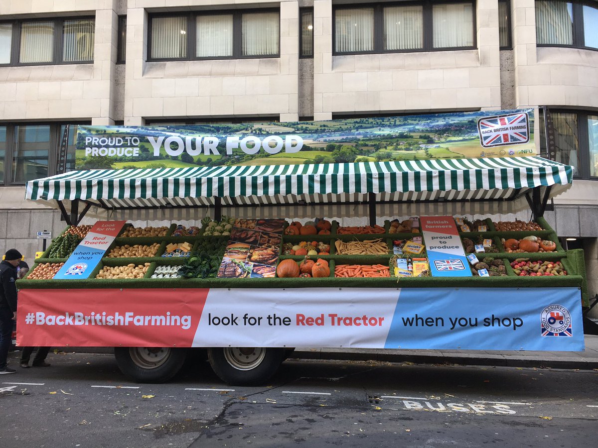 I’m still smiling! Yesterday was the BEST day at the #LordMayorsShow. The biggest thank you to @a_blenky and Euston Estate who without it wouldn’t have been possible to take such a good #BackBritishFarming message to the streets of London 🤗🍎🍐🥔🥖🥕🥦🥬