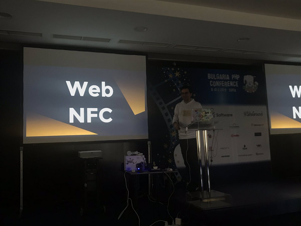 boyandev's tweet image. And there is also Web NFC and it even got better recently. We are the second conference to get the news. @mhadaily #bgphp19