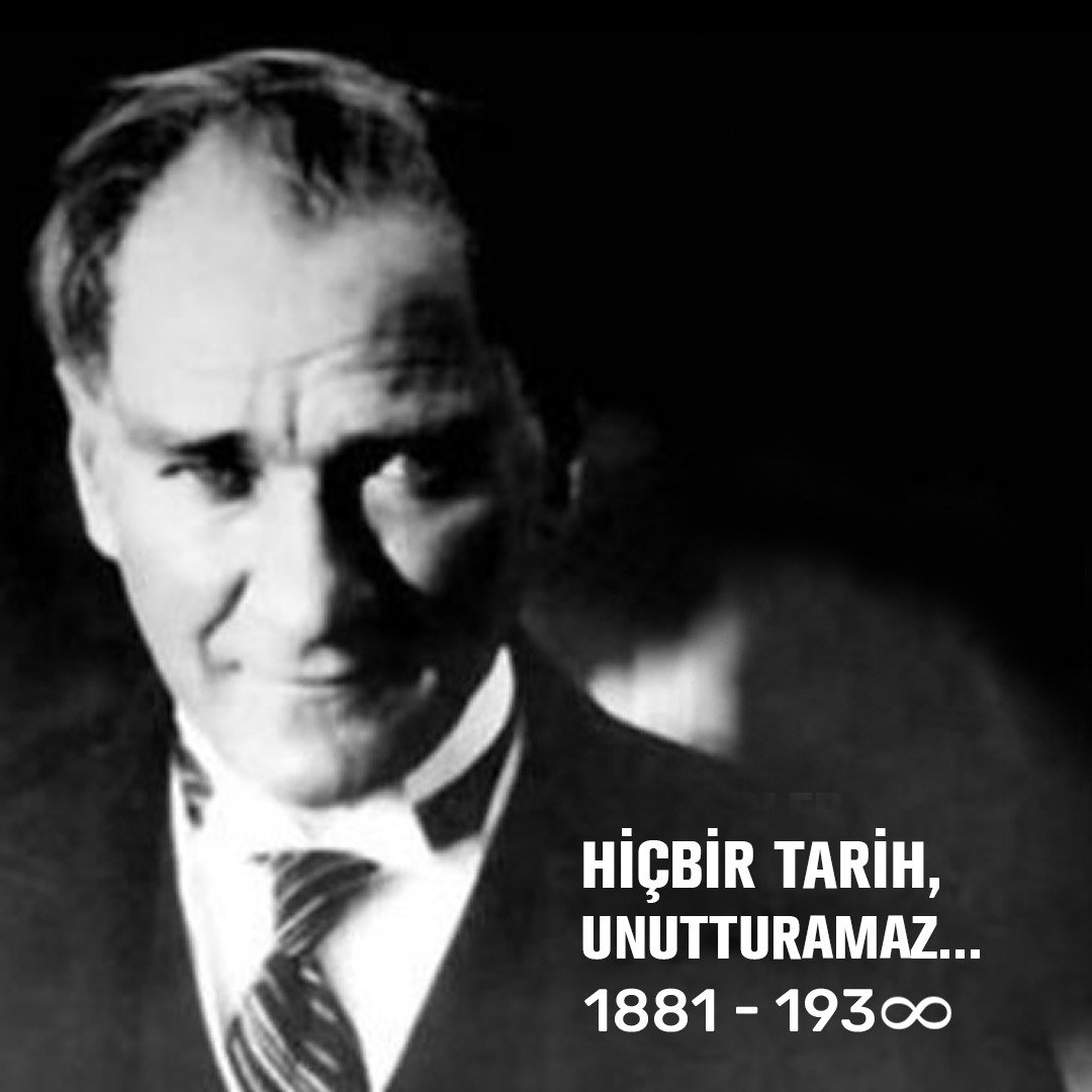 Saygı ve minnetle anıyoruz. #10kasım