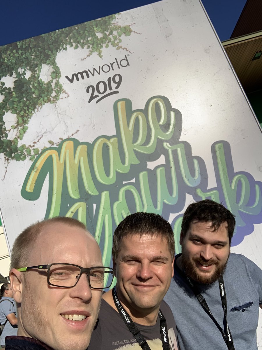 Had a blast at #VMworld this week! Thanks <a href="/VMware/">VMware</a> for organizing such a great event. Now it’s time to start processing all the information and play around with all the cool stuff. #workhardplayhard #VMworld2019 #vcp