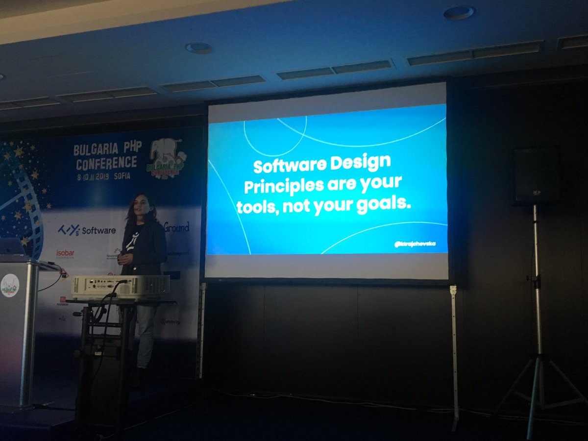 Yavcho's tweet image. Wise words for the ending of the talk #bgphp19