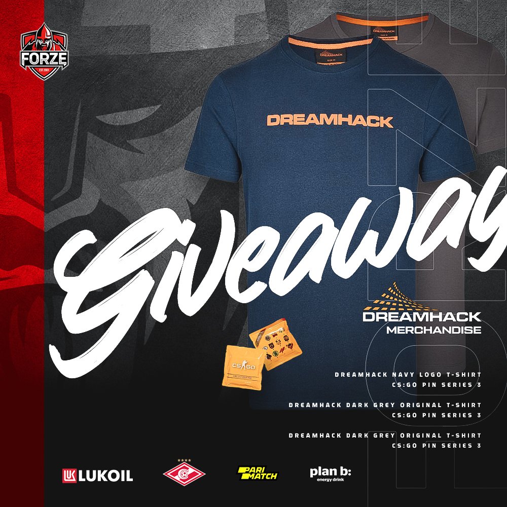 We got some presents for you from Rotterdam!😍

You can win a DreamHack Navy Logo T-Shirt, 2 x DreamHack Original T-Shirt and 3 x CS:GO Pin Series 3.

3 lucky winners will be picked at November 24. GL👌