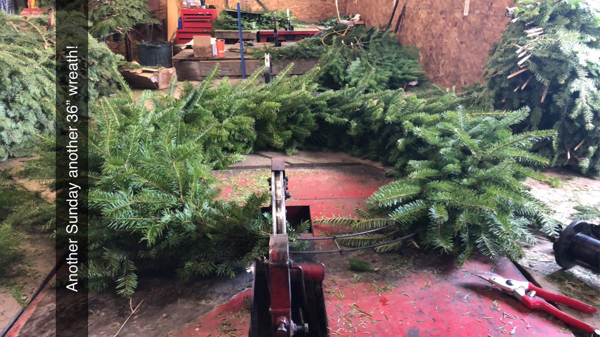 It’s that time of year again, first load of 75,000 Christmas wreaths and garland gone!