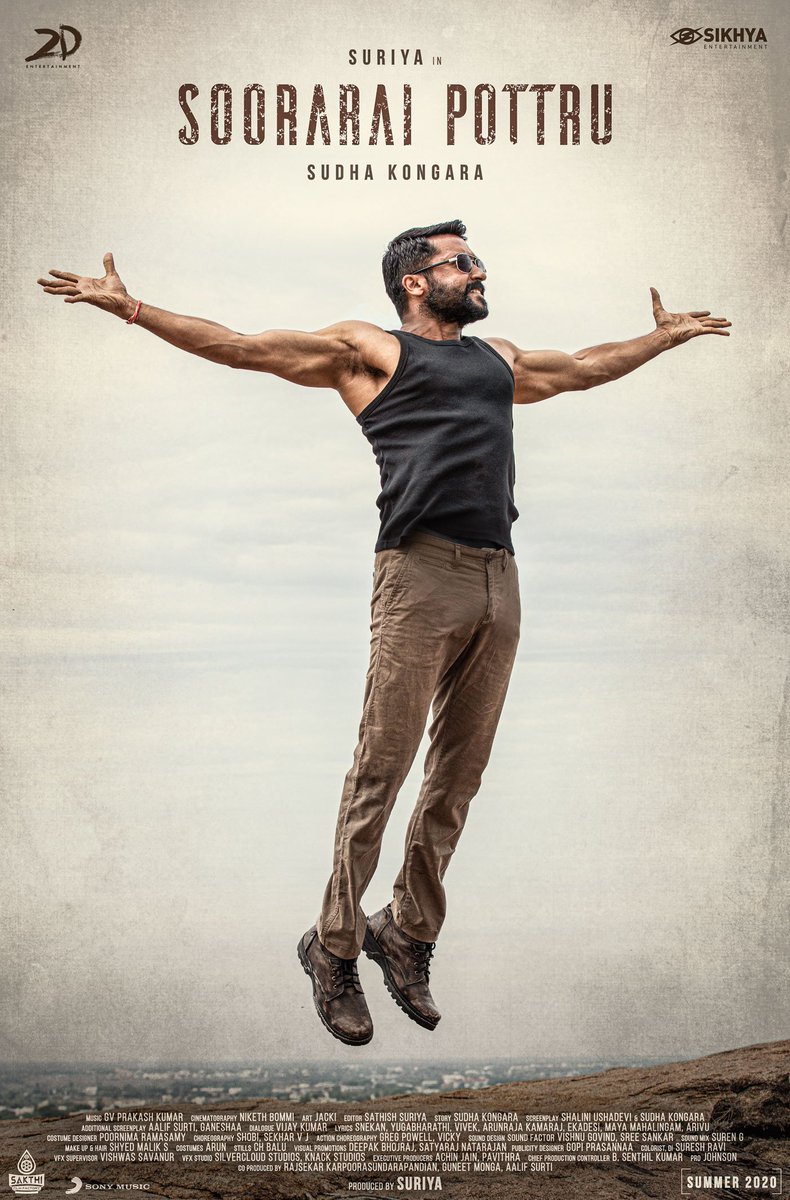 thriprayar_sfc's tweet photo. An important attempt in Indian cinema ✨💫 #SooraraiPottruFirstLook #AakaasamNeeHaddhuRa #GV71
@Suriya_offl #SudhaKongara @rajsekarpandian @gvprakash @nikethbommi @Aparnabala2 @editorsuriya @jacki_art @guneetm @SakthiFilmFctry @gopiprasannaa @PoornimaRamasw1 @SonyMusicSou https://t.co/NQroiHyTvV
