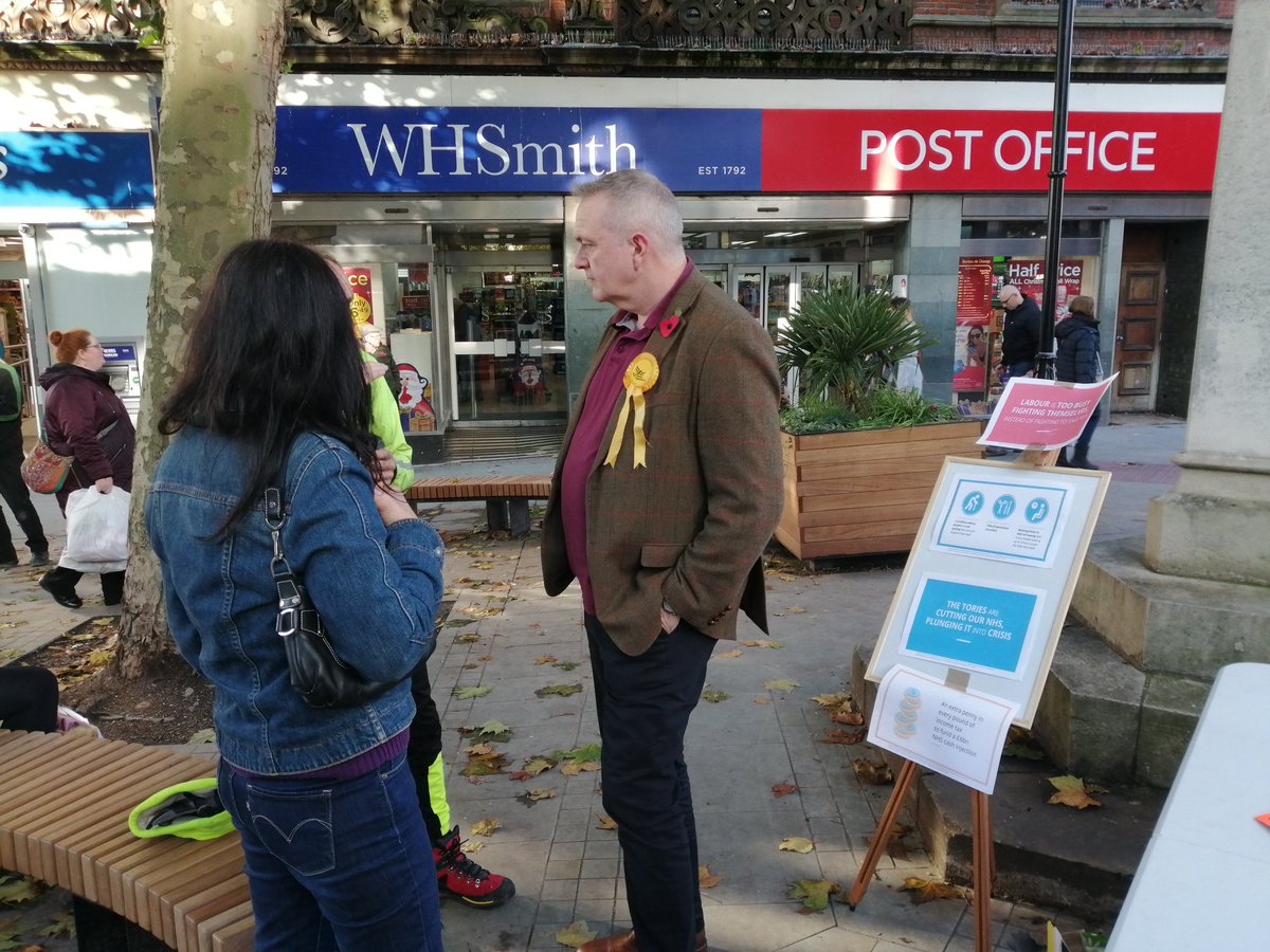 We are in the top of Pride Hill, where @NGreen4libdems answer the questions of local residents why he will be best to #SaveOurNHS.. Great respond for our #NHSSurvey. @ShrewsLibDems @WMLibDems @LibDemsHealth #TeamNat