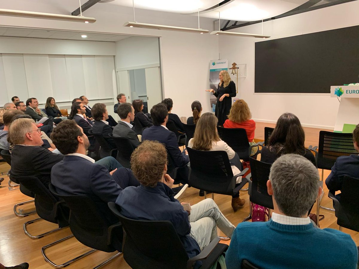 INSEADAlumni's tweet photo. Euronext Lisbon was amazing! Many thanks to Jennifer Petriglieri, who came to present her new book #CouplesThatWork. Our participants got the opportunity to learn more about how dual-career couples can thrive in love and work! https://t.co/LyYQOrRGi8