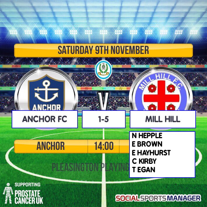 Two wins for our teams yesterday both teams below strength but we take the points.
@GriffinParkNews <a href="/hotel_fc/">MILL HILL FC (COMBINATION)</a> <a href="/eastlancs_fl/">East Lancashire Football League</a> <a href="/socialsportman/">SocialSports Manager</a>