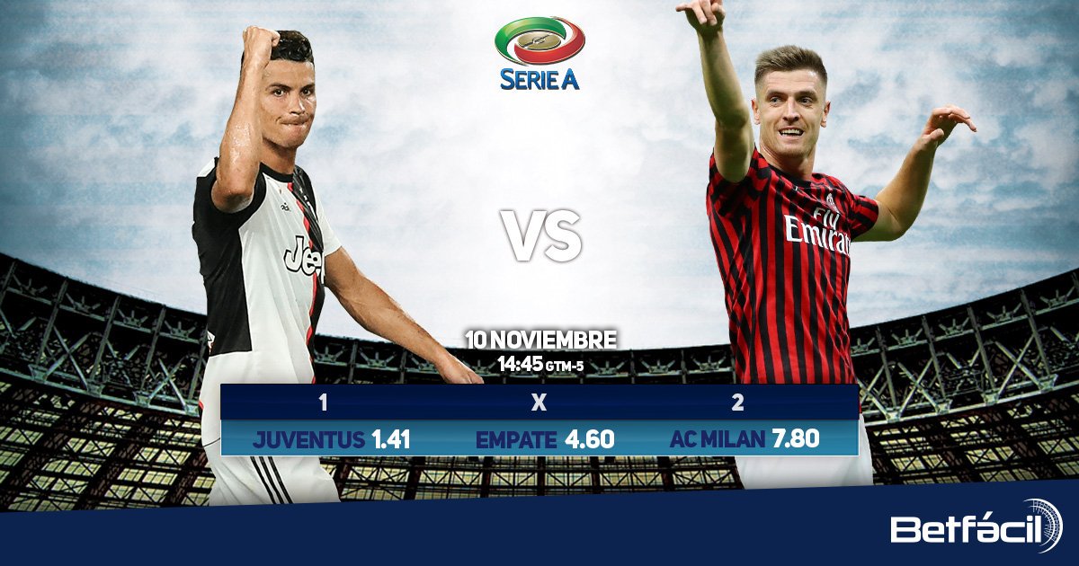 betfacil's tweet photo. #SerieA  🏆 

@juventusfc 🆚 @acmilan 
 
⏱️  14:45 GTM-5

Apuesta 👇 y gana con los mejores 
💸🔋💰❗️https://t.co/YiHfGL0J9S❗️ 💸 🔋💰

#JuveMilan #JuventusMilan  #EsFácil #Betfácil #PL #CR7 #WeAreCalcio https://t.co/axJUnpKmk2