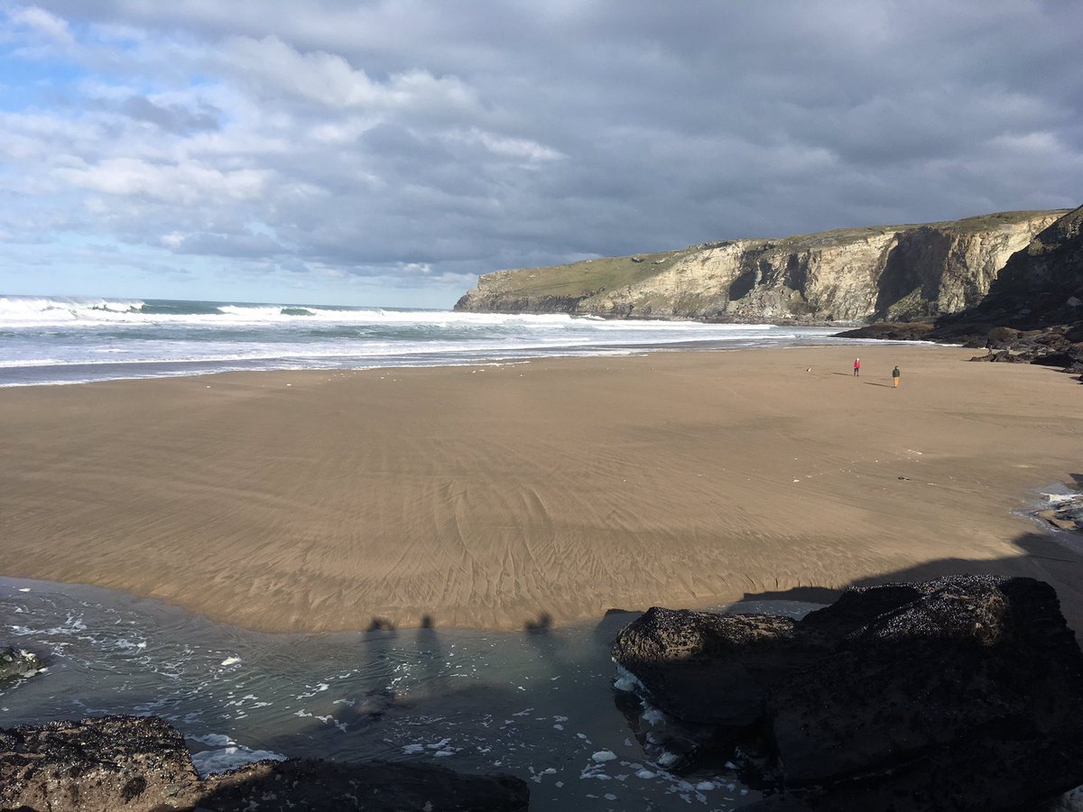 Trebarwith Strand this morning! #Cornwall #outsideisfree