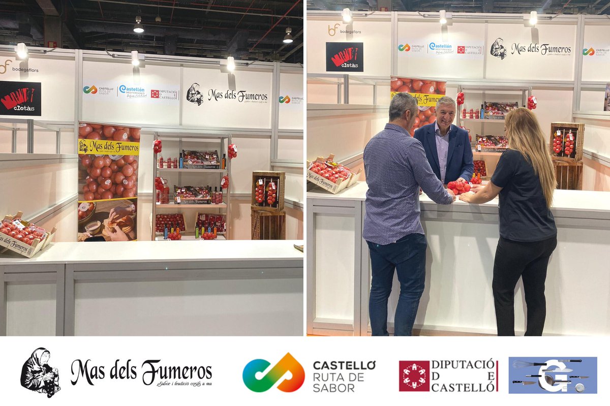 masdelsfumeros's tweet photo. Ya hemos arancado en la nueva edición de #Gastronoma19 en Feria Valencia. Desde hoy día 10 hasta el martes día 12 con nuestro #tomatedepenjar 5ª Gama, BIO y convencional para el mercado HORECA ¿Hablamos?
#ArtesaníaGastronómica https://t.co/0xmU6kthLf