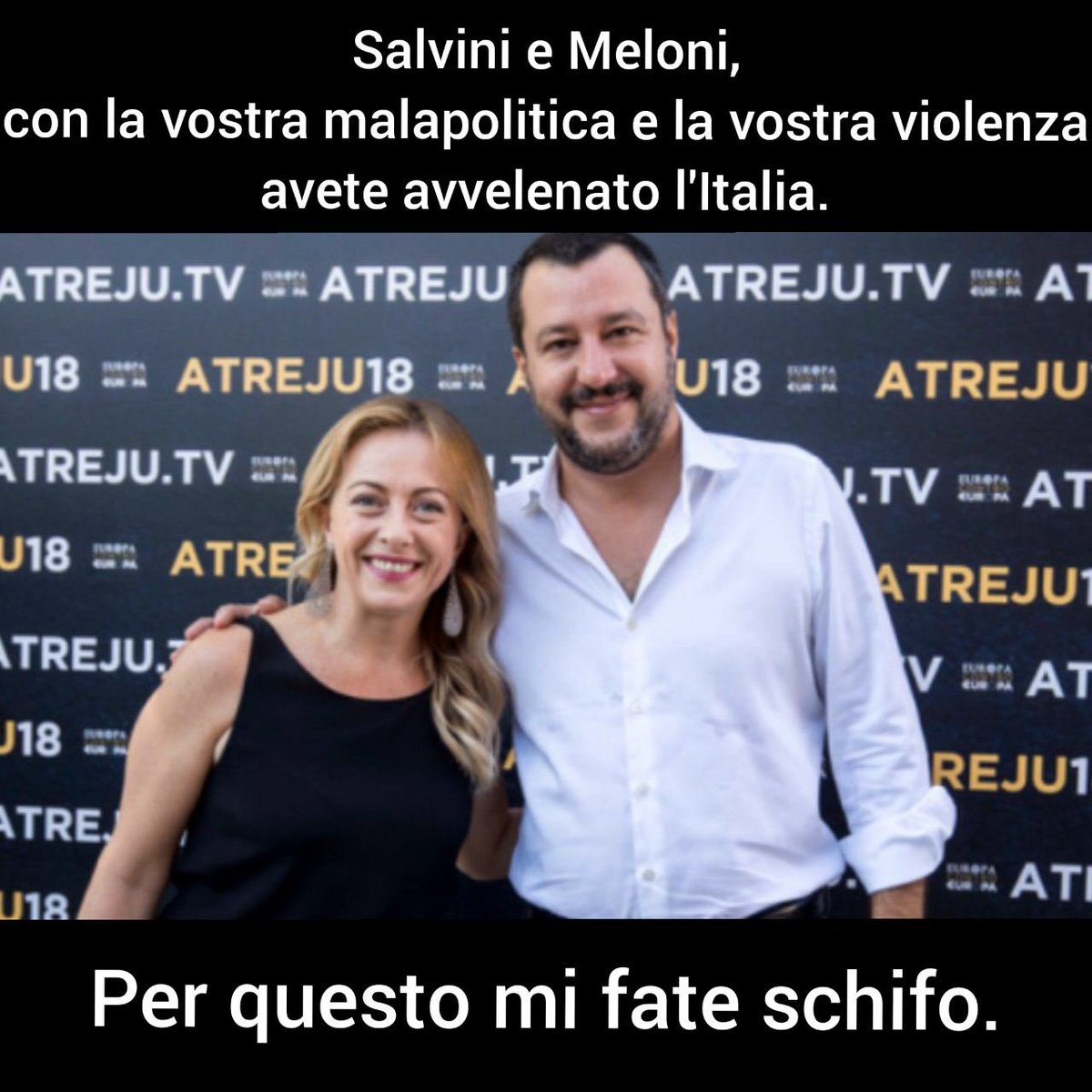 Dite “prima gli italiani”, ma di quali italiani parlate? L’obiettivo è non essere come voi. La vostra intolleranza e il vostro cinismo hanno reso l’Italia un paese insicuro. La scorta a Liliana Segre è il risultato della vostra irresponsabilità 👉🏽 youtube.com/watch?v=cENq9p…