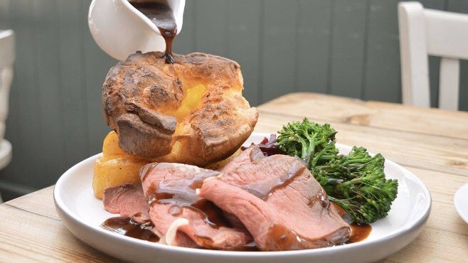 CricketersInn's tweet photo. Have you tried our Sunday roast lunch, served with all the trimmings and the chef’s special homemade gravy. Be sure to book your table!  #sundaylunch #petersfield https://t.co/fBjkBzswia