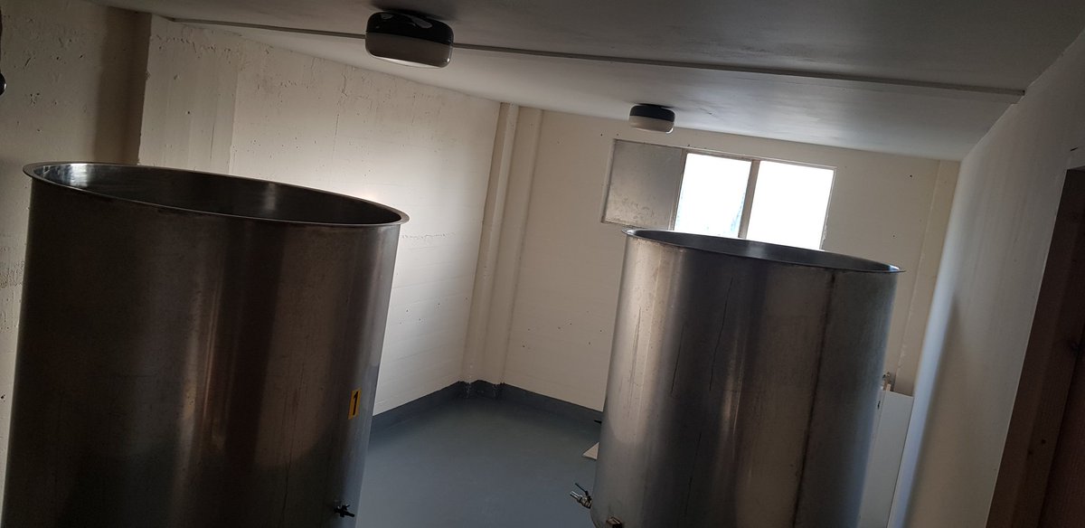 New upstairs fermenting room nearly ready. Getting those tanks up the stairs wasn't a lot of fun! Be fully operational in a couple of days. 😀🍺