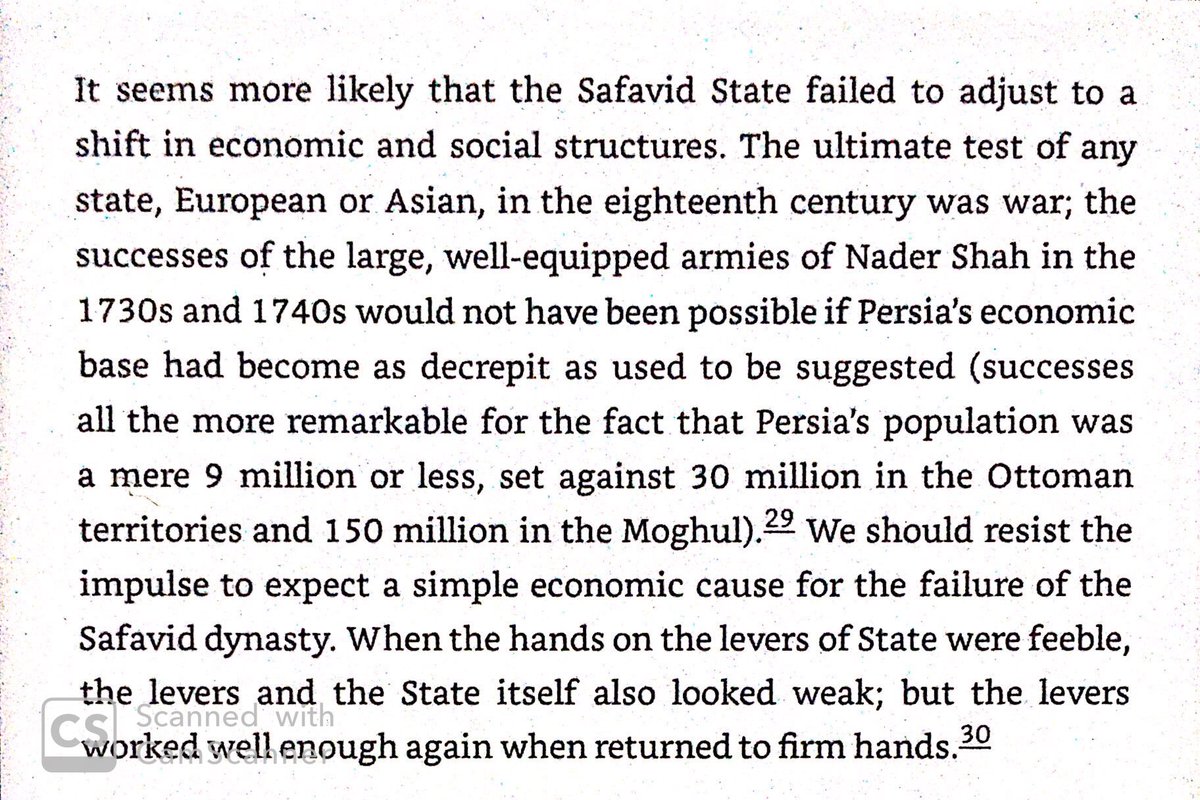 Economic decline in early 18th century Iran driven by weak government, Armenian control of trade, & Bengali competition in the silk trade.