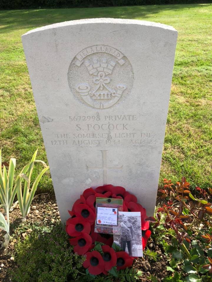 authorAPT's tweet photo. Remembering all who gave their tomorrows so we can enjoy our today’s. Thinking of 2 of #Somersets own in particular...Corporal Eckley &amp; Private Pocock. This summer I had the honour of laying 2 wreaths at their final resting place @CWGC Tilly-sur-Seulles in #Normandy. Never forget https://t.co/0QInmiJKOr
