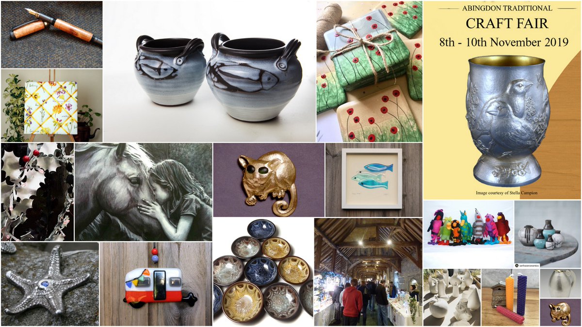 Last day of the Abingdon Traditional Craft Fair #ATCF19 today, and a thoughtful and respectful start to the day for #RemembranceSunday - a gathering of craftworkers to remember the fallen before the fair opened at 11.10. abingdoncraftfair.org.uk