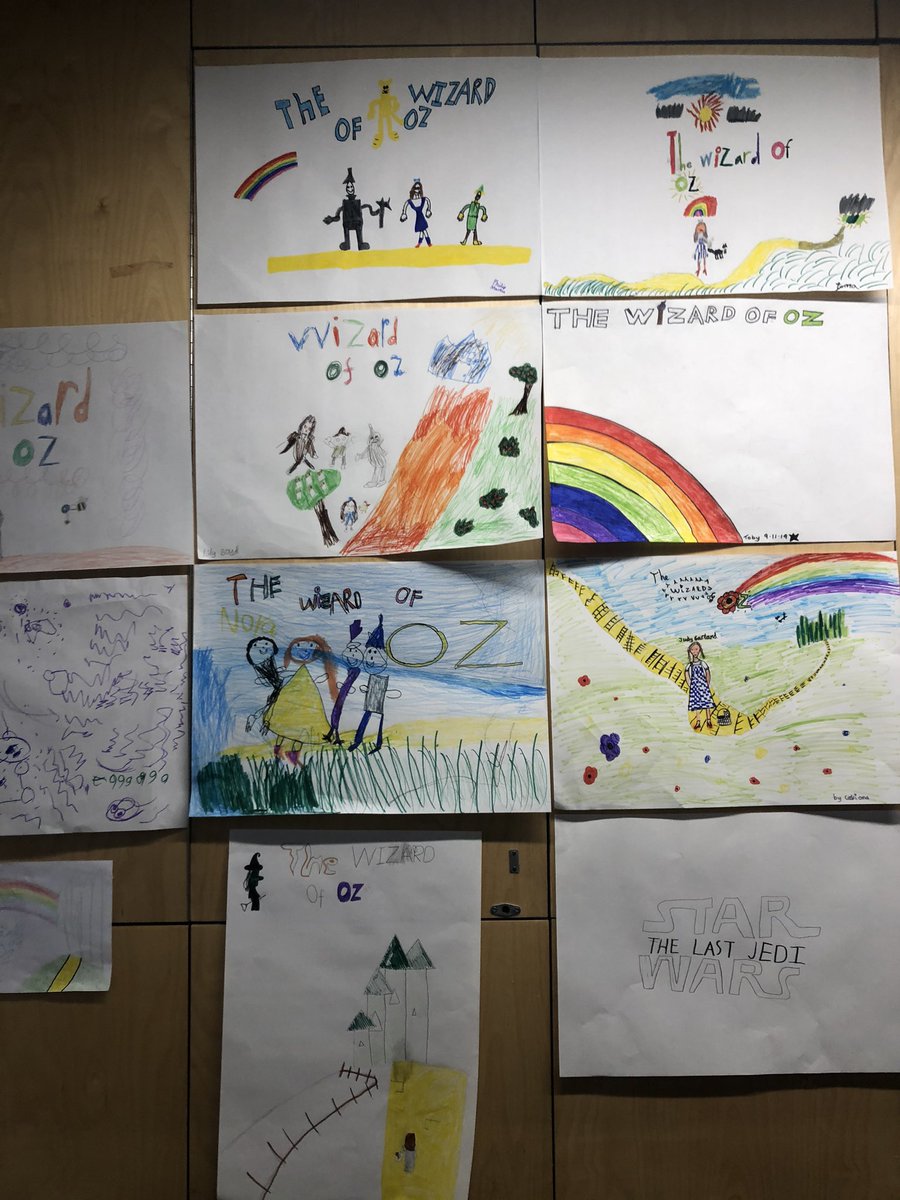 DunoonFilmFest's tweet photo. The Wizard of Oz starts in 5 mins! Get yourselves to @BurghHallDunoon and check out the lovely handmade posters by the young creative geniuses of the town! https://t.co/lQbLJHbcXB